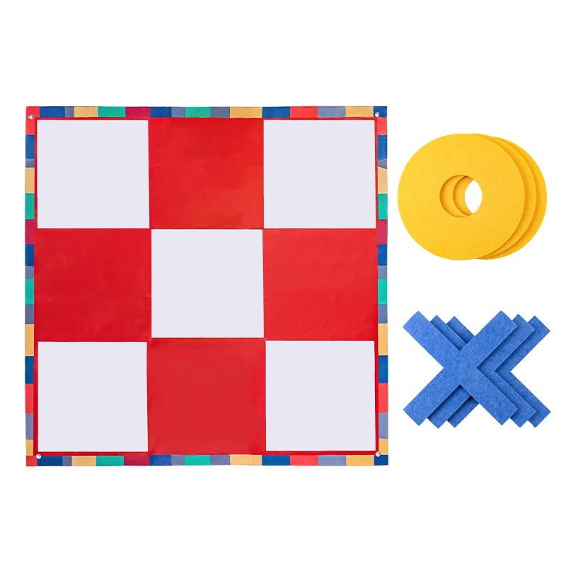 Cross-Border XO Tic-Tac-Toe Wooden Board Game Middle Eastern Desktop Competition for Children Parents Well Grid Toy for