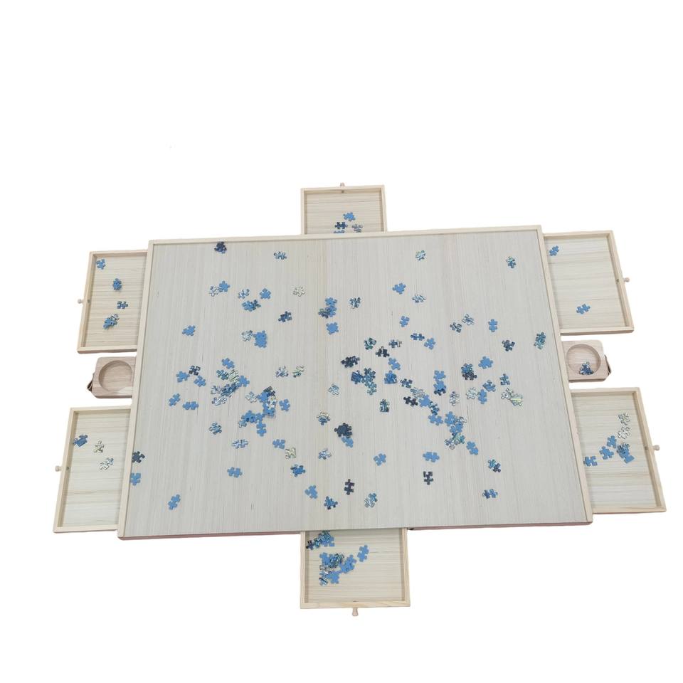 Custom 1500-Piece Wooden Jigsaw Puzzle Board Game Table for Adults and Kids